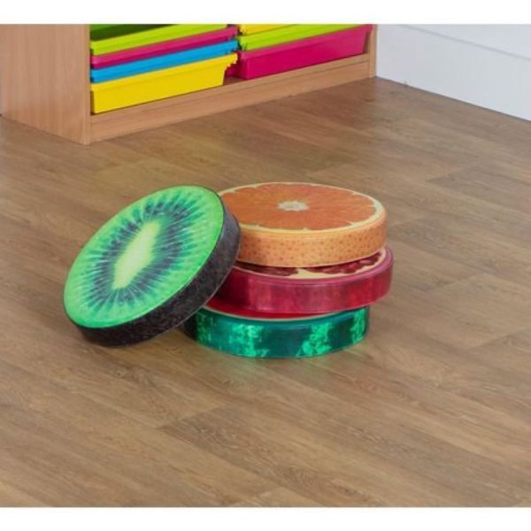 Fruit Floor Cushions (pack of 4) - Wipe Clean Vinyl