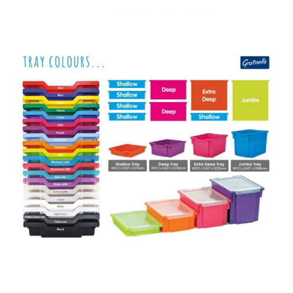 Metal Static Shallow Tray Storage